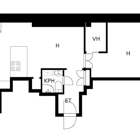 公寓 Renovated 64m2 赫尔辛基